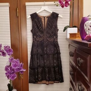 BCBGMaxAzria Tiered Lace Dress